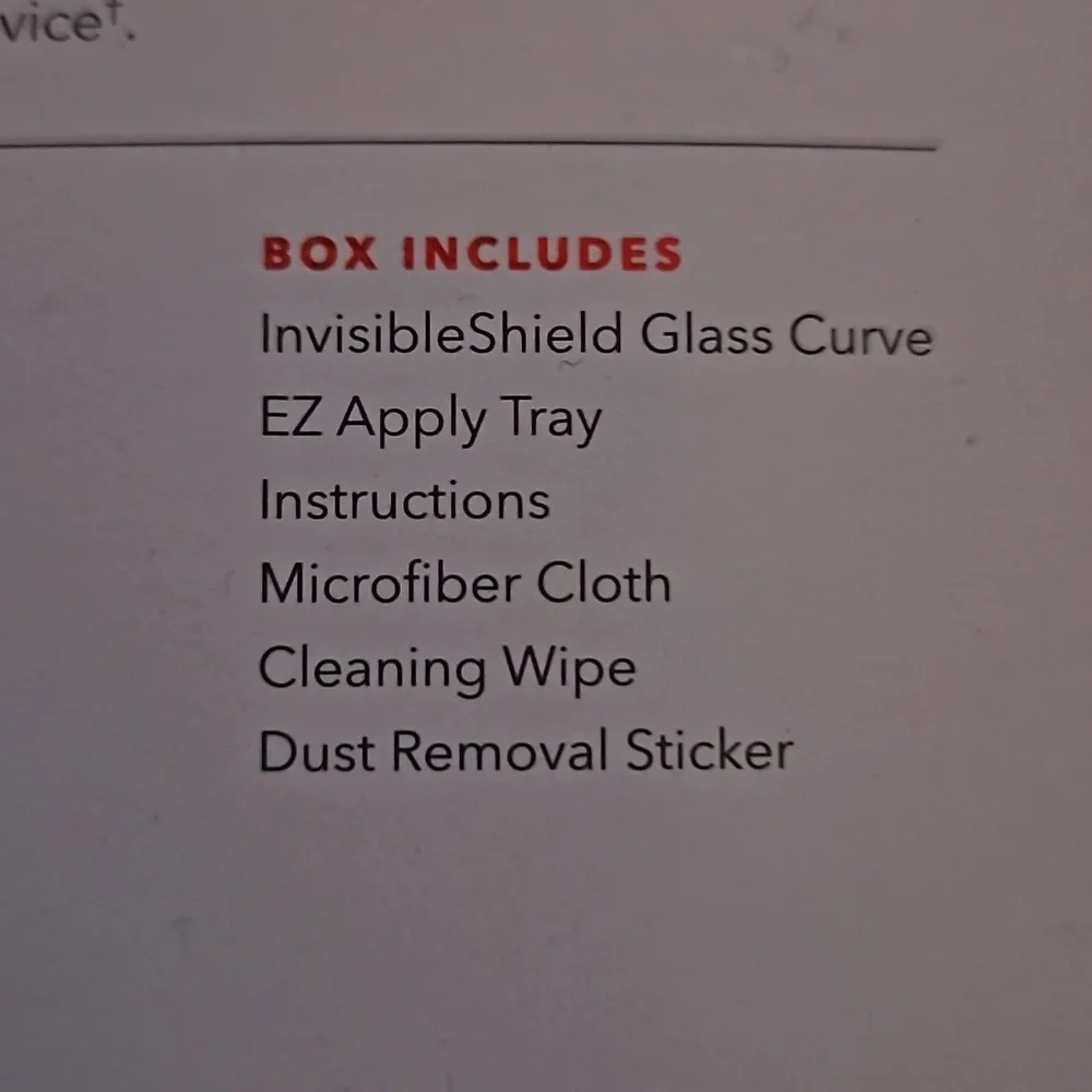 ZAGG Invisible shield glass curve Screen Protector NWB